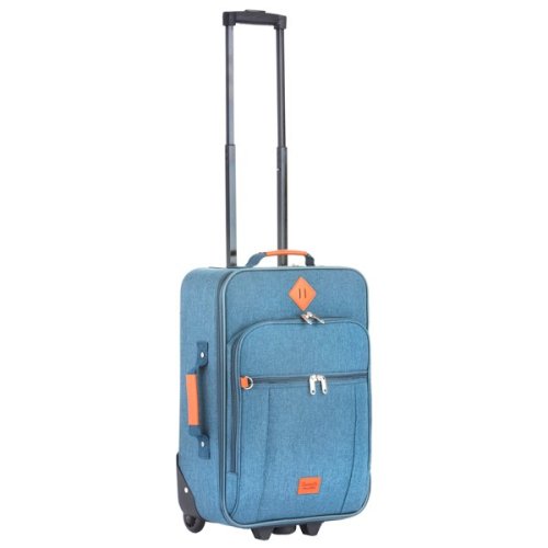 TravelZ Hipster (S) Jeans Blue 38 л чемодан из полиэстера на 2 колесах синий TravelZ Hipster (S) Jeans Blue 38 л чемодан из полиэстера на 2 колесах синий