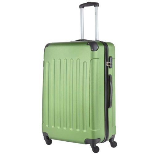 TravelZ Light (L) Khaki/Green 76 л валіза із пластику на 4 колесах зелена