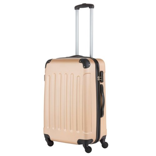 TravelZ Light (M) Champagne 66 л валіза із пластику на 4 колесах шампань