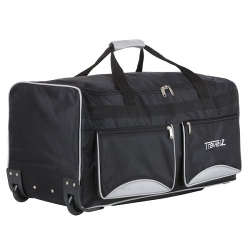 TravelZ Wheelbag 90 Black 90 л сумка дорожная на колесах из полиэстера черная TravelZ Wheelbag 90 Black 90 л сумка дорожная на колесах из полиэстера черная