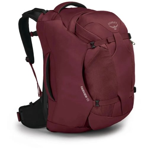 Женский туристический рюкзак Osprey Fairview 55 – 55 л, 1,9 кг Бордовый Женский туристический рюкзак Osprey Fairview 55 – 55 л, 1,9 кг Бордовый