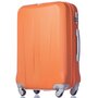 Средний чемодан из пластика на 4-х колесах 68 л PUCCINI PARIS оранжевый