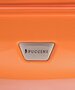 Средний чемодан из пластика на 4-х колесах 68 л PUCCINI PARIS оранжевый
