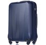 Середня валіза із пластику на 4-х колесах 68 л PUCCINI PARIS темно-синя
