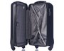 Комплект чемоданов из пластика на 4-х колесах PUCCINI PARIS антрацит
