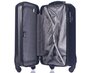 Комплект валіз із пластику на 4-х колесах PUCCINI PARIS чорний