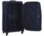 Комплект 4-х колісних валіз з тканини March Delta (S/M/XL) Dark blu