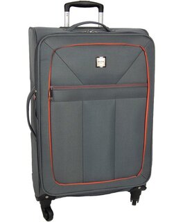 Skyflite Plasma Grey 89 л чемодан из полиэстера на 4 колесах серый