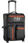 Малый 2-х колесный чемодан 39 л CAT Cube, серый с оранжевым