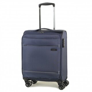 Rock Deluxe-Lite 30/33 л чемодан из полиэстера на 4 колесах синий