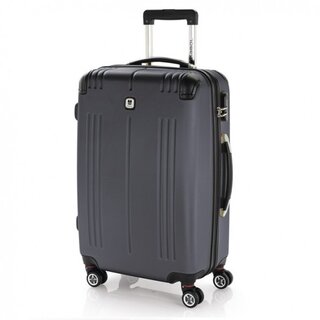 Gabol Mass (M) Grey 55 л чемодан из пластика на 4 колесах серый