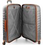 Большой элитный чемодан 72 л Roncato E-LITE Titanium/Cognac