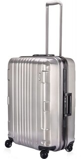 Средний чемодан из поликарбоната 67 л Lojel Kozmos, серебристый