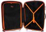 Малый чемодан из поликарбоната 35 л Lojel Nimbus, черный с оранжевым