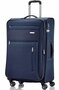 Большой тканевый чемодан Travelite Capri на 98/111 л весом 3,6 кг Синий