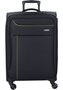 Комплект 4-х колесных чемоданов и сумки для ноутбука Travelite Solaris, черный