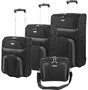 Комплект валіз та сумки для ноутбука Travelite Orlando, чорний