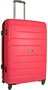 Большой чемодан из полипропилена 90 л CAT Crosscheck, красный