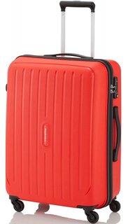 Большой чемодан из полипропилена 70 л Travelite Uptown, красный