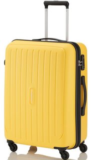 Большой чемодан из полипропилена 70 л Travelite Uptown, желтый