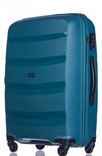 Средний чемодан из полипропилена 65 л Puccini Acapulco, бирюзовый
