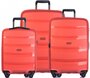 Комплект валіз із поліпропілену Puccini Acapulco, помаранчевий