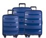 Комплект чемоданов из полипропилена Puccini Acapulco, бирюзовый