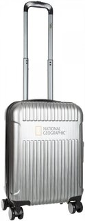Малый чемодан на 4-х колесах 30 л National Geographic Transit, серебристый