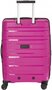 Велика 4-х колісна валіза із поліпропілену 72/80 л Travelite Kosmos, рожева