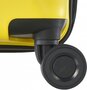 Велика 4-х колісна валіза із поліпропілену 72/80 л Travelite Kosmos, жовта