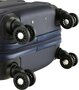 Малый пластиковый чемодан на 4-х колесах 39,5 л March Bumper, темно-синий