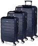 Комплект пластикових валіз March Bumper, темно-синій