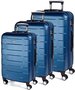 Комплект пластиковых чемоданов March Bumper, синий