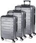 Комплект пластикових валіз March Bumper, сріблястий