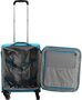Малый тканевый чемодан на 4-х колесах 42/48 л Roncato Speed, голубой