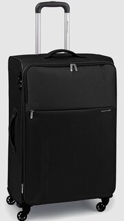 Большой тканевый чемодан на 4-х колесах 74/78 л Roncato Speed, черный