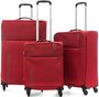 Комплект текстильних валіза на 4-х колесах Roncato Speed, червоний