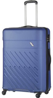 Большой чемодан на 4-х колесах 98 л Travelite Vinda, синий