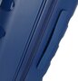 Средний 4-х колесный чемодан из полипропилена 67 л Travelite Nova, синий