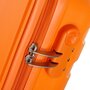 Средний 4-х колесный чемодан из полипропилена 67 л Travelite Nova, оранжевый
