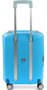 Малый полипропиленовый чемодан на 4-х колесах 30 л Roncato Light, голубой