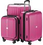 Комплект пластикових валіз HAUPTSTADTKOFFER Xberg Germany матовий, рожевий