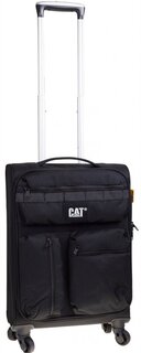 Малый чемодан на 4-х колесах 38,5 л CAT Cube Combat Visiflash, черный