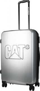 Середня валіза на 4-х колесах 65 л CAT CAT-D, сріблястий