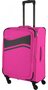 Середня текстильна валіза 66/76 л Travelite Wave, рожевий