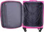 Середня текстильна валіза 66/76 л Travelite Wave, рожевий