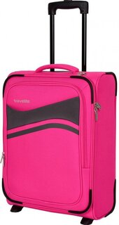 Малый тканевый чемодан 40 л Travelite Wave, розовый