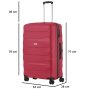 Большой чемодан CarryOn Porter на 85 л из полипропилена Красный
