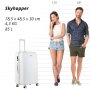 Велика валіза CarryOn Skyhopper на 85 л вагою 4,3 кг Біла