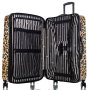 Большой чемодан Heys Brown Leopard на 107/133 л весом 5 кг из поликарбоната Коричневый